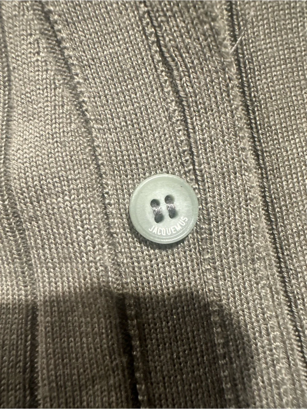 NWOT Jacquemus La Maille Baho Polo in Olive Green Wool